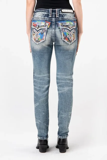 Rock Revival Harlow MS201 Mid Rise Skinny Jeans 5.webp